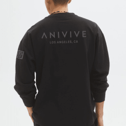Anivive Oversized Fit Cotton Long Sleeve Shirt