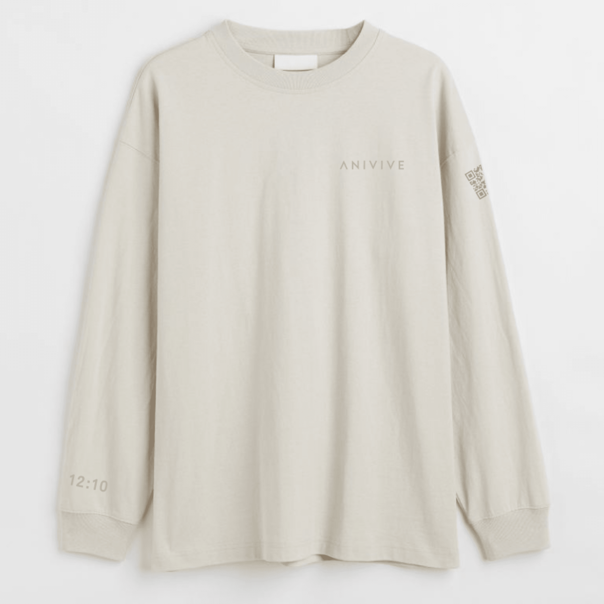 Anivive Oversized Fit Cotton Long Sleeve Shirt