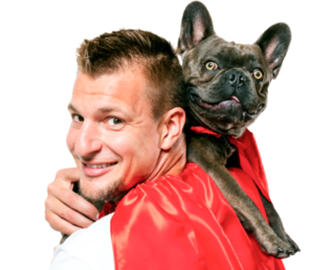 Gronk and his dog Ralphie