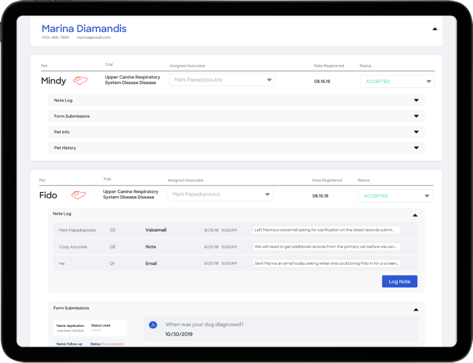 Anivive Trial Platform Screenshot